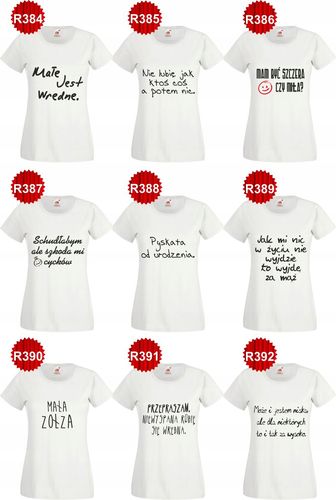 KOSZULKA T-SHIRT Z napisem Dzień Dobry Kochanie na Arena.pl