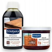 ODNAWIACZ DO MEBLI DREWNIANYCH CIEMNYCH + WOSK DO DREWNA W PAŚCIE