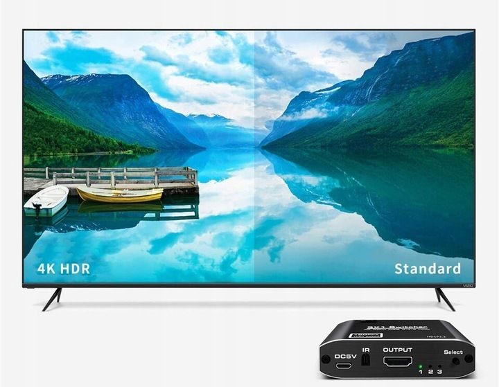 SWITCH HDMI 2.0 3x1 PRZEŁĄCZNIK ROZDZIELACZ ULTRA HD HDCP 2.2 HDR10 4K/60HZ zdjęcie 6