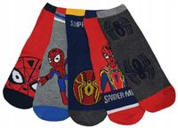 ABS Antypoślizgowe Skarpetki Dziecięce Bawełniane SPIDER MAN 5-PAR 19-22