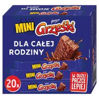Grześki Mini Batony Batoniki Wafelki w Czekoladzie Czekoladowe 20szt x