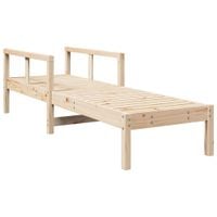 Leżak, 199,5x62x55 cm, drewno sosnowe