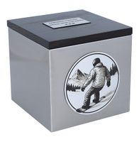 Urna dla snowboardzisty Tematyczna urna kremacyjna Tabliczka / Tak