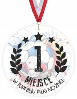 MEDAL Z PLEXI SPORTOWY turniej piłki nożnej nadruk UV różne wzory