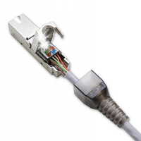 Qoltec Końcówka Wtyk RJ45 beznarzędziowy STP CAT6A JACK PIN T568B T568A