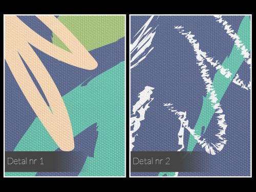 55005 Obraz na płótnie NOWOCZESNY WZORY MODRY na Arena.pl