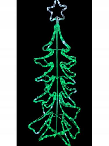 Choinka świąteczna Neon LED BOŻE NARODZENIE 3D z flashem zimnym 219W na Arena.pl
