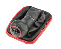 Volkswagen Bora 98-05 Gałka zmiany biegów + mieszek/5 mieszek czarny z czer