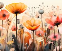 Plakat 60x50cm Taneczne Maki