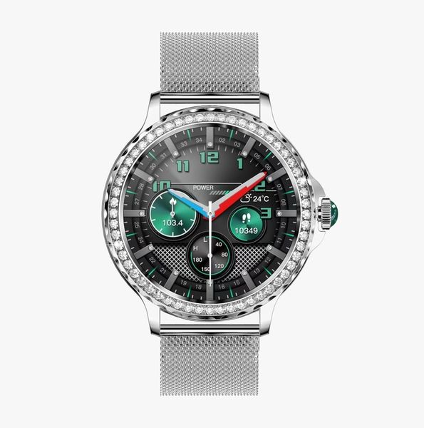 SMARTWATCH DAMSKI ZEGAREK Z FUNKCJĄ ROZMOWY NX1 SILVER MENU PL zdjęcie 7