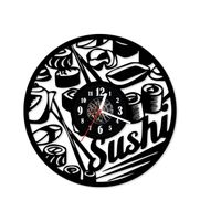 Zegar ścienny z płyty winylowej 232.13 Sushi