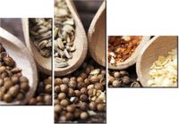 100CM 80 OBRAZ 3 ELEM SZCZYPTA SMAKU ŚCIENNY