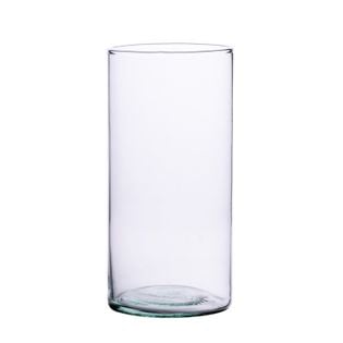 Szklany wazon cylinder H:25cm D:11cm