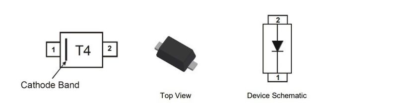 Dioda 1N4148W T4 SOD-123 SMD zdjęcie 2