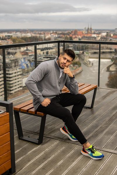 Bluza męska szara Grewis Rozmiar - 4XL zdjęcie 4