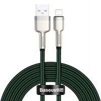 2 x Kabel Baseus Cafule 2m USB DO Lightning 2.4A Szybkie Ładowanie Zielony