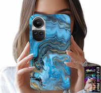 ETUI DO OPPO RENO10 PRO 5G - MARMURKOWE WZORY OBUDOWA CASE + FOLIA