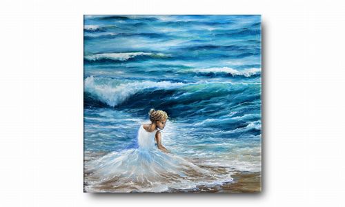 OBRAZ NA PŁÓTNIE 066 Morska bryza 30x30cm na Arena.pl