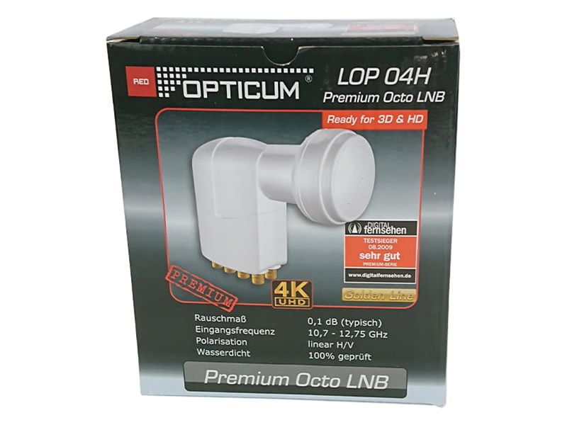 Konwerter Octo LNB Opticum LOP 04H 4K UHD zdjęcie 4
