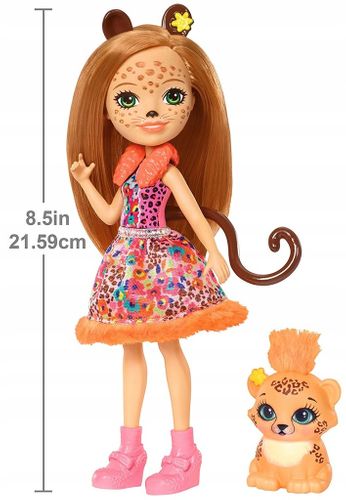 Enchantimals lalka cherish cheetah + quick-quick na Arena.pl