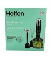 Hoffen Blender ręczny 3w1 800W blendowanie rozdrabnianie ubijanie Czarny