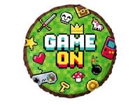Balon foliowy "Game On", 45 cm (18 cali) [balon z helem]