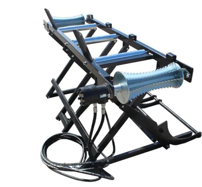 Hydrauliczny podajnik kłód drewna do piło-łuparek pni polan łuparki winda zdjęcie 2