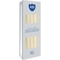 Świece Bispol Candles Aura s30-011 ~7h 10 sztuk ecru