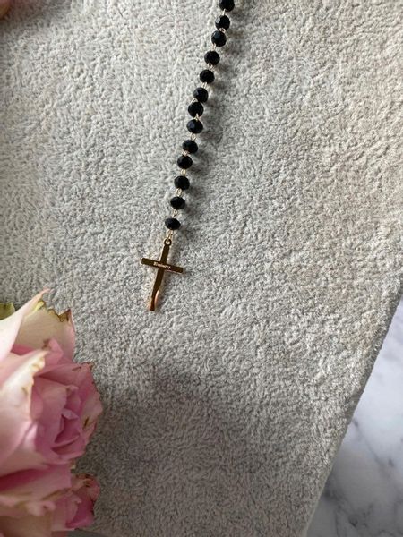 619 Różaniec naszyjnik Blueberry KONICZYNKI Stal zdjęcie 9