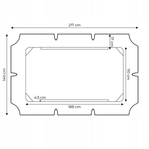 Daszek do huśtawki 188 x 110 cm wodoodporne poszycie zielony na Arena.pl