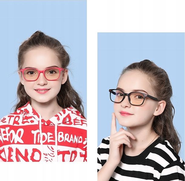 Dziecięce okulary do Komputera BLUE LIGHT zerówki zdjęcie 3