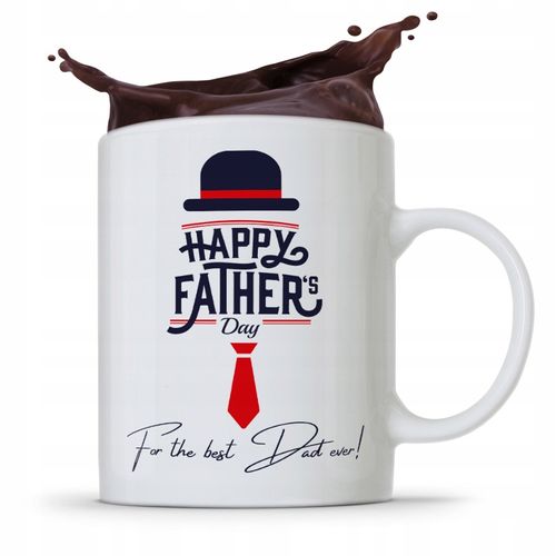 Kubek Na Dzień Ojca Dla Taty Happy Father Day Z Nadrukiem Ze Zdjęciem na Arena.pl