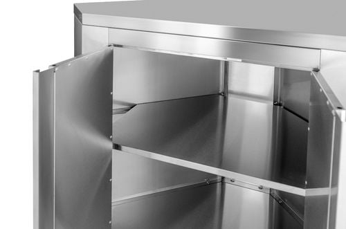 narożna szafka ogrodowa ze stali nierdzewnej grilli 777337 na Arena.pl