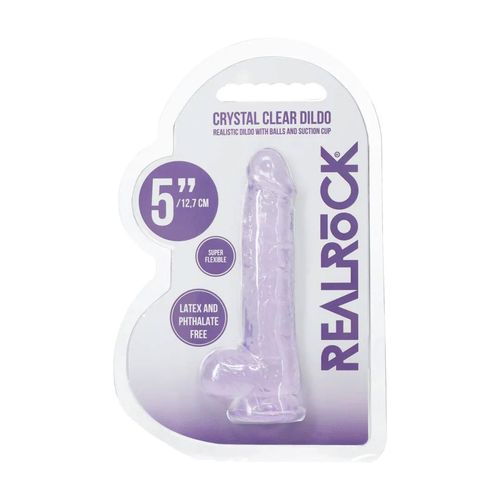 Realistic Dildo With Balls - 5" / 12,7 Cm - Purple na Arena.pl
