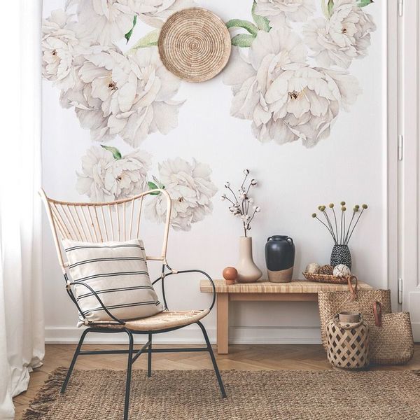 Naklejki Białe Piwonie DK306 zdjęcie 2