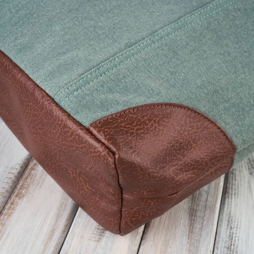 torebka damska shopper duża na ramię z dodatkową kosmetyczką wegańska na Arena.pl