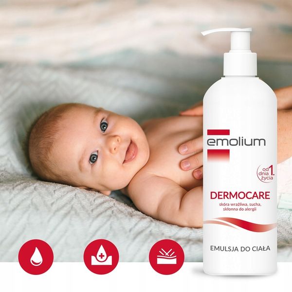 EMOLIUM DERMOCARE Emulsja Do Ciała Od 1 dnia 400ML zdjęcie 4