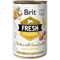 mokra karma dla psa kurczak i batat 400g brit fresh chicken sweet potato