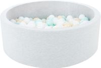 Suchy basen dla dziecka z piłeczkami 200szt (biały, cappuccino, miętowy)
