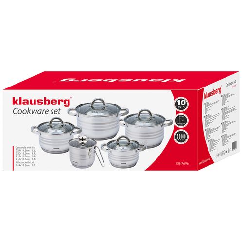 zestaw garnków 10 elementów klausberg kb-7696 na Arena.pl