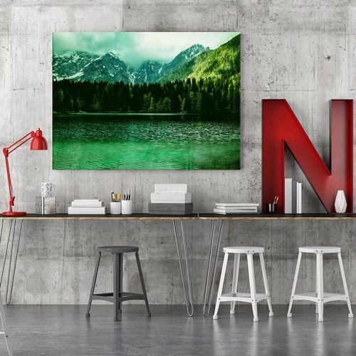 Obraz na płótnie - Canvas, Góry nad jeziorem 4 90x60 na Arena.pl