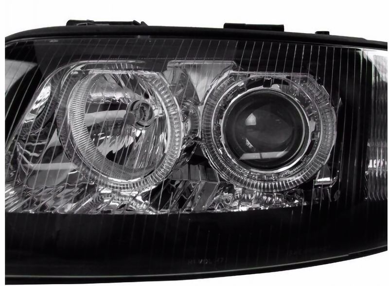 Lampy Reflektory AUDI A6 C5 1997 - 2001 DEPO Soczewki ŻARÓWKI H7 Gratis zdjęcie 5