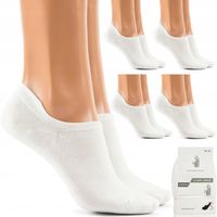 SKARPETKI damskie BAMBUSOWE STOPKI białe NATURALNE JAKOŚĆ