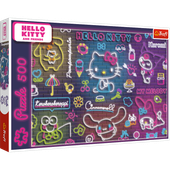 Puzzle - 500 - Neon Hello Kitty - Trefl 37523