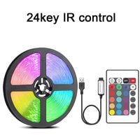 Taśmy LED przenośna 5 m kolor 24 key IR Control
