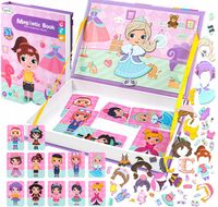 KSIĄŻKA UKŁADANKA MAGNETYCZNA edukacyjna KREATYWNE UBIERANIE DZIEWCZYNKI 51