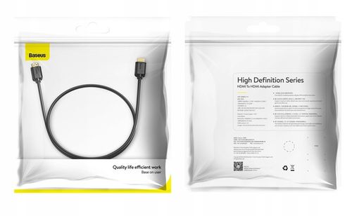 BASEUS DOBRY KABEL PRZEWÓD HDMI 2.0 4K 60Hz FULL HD ARC HDR 3m 300cm na Arena.pl