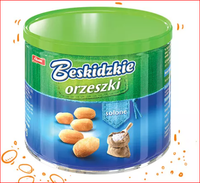 BESKIDZKIE ORZESZKI Z SOLĄ 140G PUSZKA