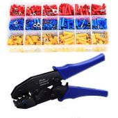 Zestaw konektorów izolowanych 700 szt + zaciskarka