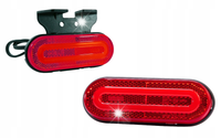 Lampa obrysowa czerwona led neon 12V 24V boczna naczepa przyczepa FT72